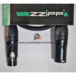 MZZ1000 Zzipp Cavo XLR microfonico bilanciato maschio femmina 10 m. per microfono cassa