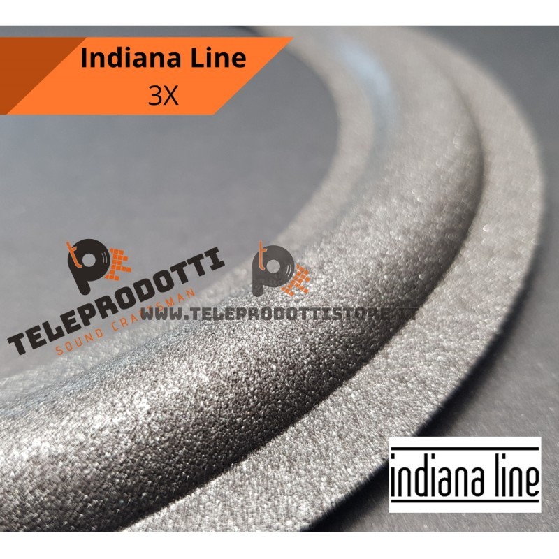 Indiana line 3X Sospensione di ricambio per woofer in foam bordo 20 cm. 8"