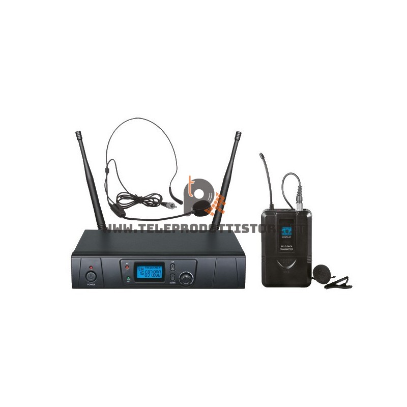 TXZZ601 Zzipp set radiomicrofono wireless ad archetto uhf 16ch