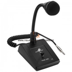 PDM-300 Monacor Microfono PA da tavolo collo di cigno jack mono 6,3 Cavo 1m
