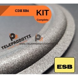 ESB CDX SB6 KIT Sospensioni di riparazione per woofer midrange in foam bordo e colla
