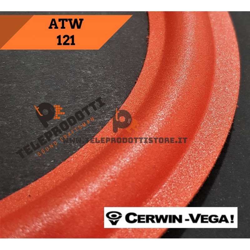 CERWIN VEGA ATW121 Sospensione di ricambio per woofer 12" in foam rosso bordo ATW-121 ATW 121