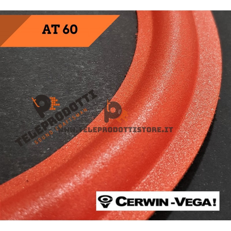 CERWIN VEGA AT60 Sospensione di ricambio per woofer 12" in foam rosso bordo AT 60 AT-60
