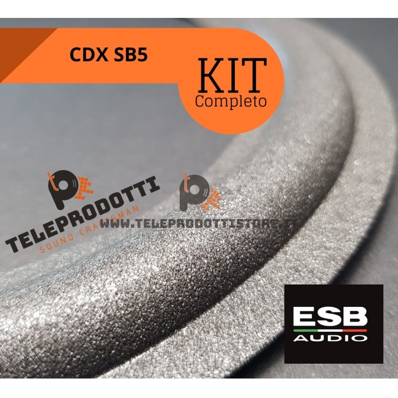 ESB CDX SB5 KIT Sospensioni di riparazione per woofer midrange in foam bordo e colla