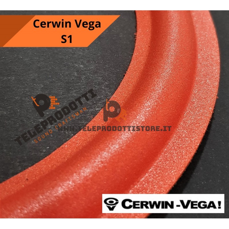 CERWIN VEGA S1 Sospensione di ricambio per woofer in foam rosso bordo S-1