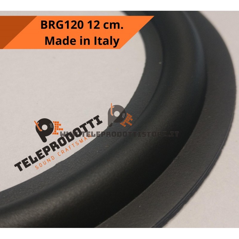 BRG120 Sospensione di ricambio per woofer midrange in gomma bordo 115 mm. 12 cm.