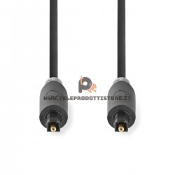 Cavo audio ottico TosLink professionale 2 m. fibra ottica audio