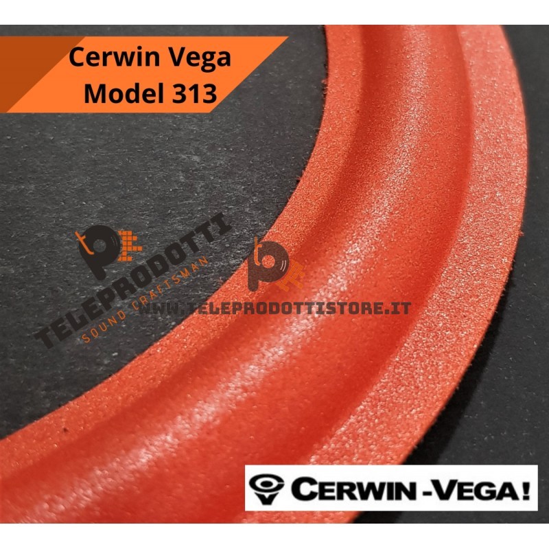 CERWIN VEGA Model 313 Sospensione di ricambio per woofer 12" in foam rosso bordo