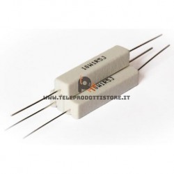 Resistore ceramico 27 Ohm 10W a filo resistenza per filtro crossover